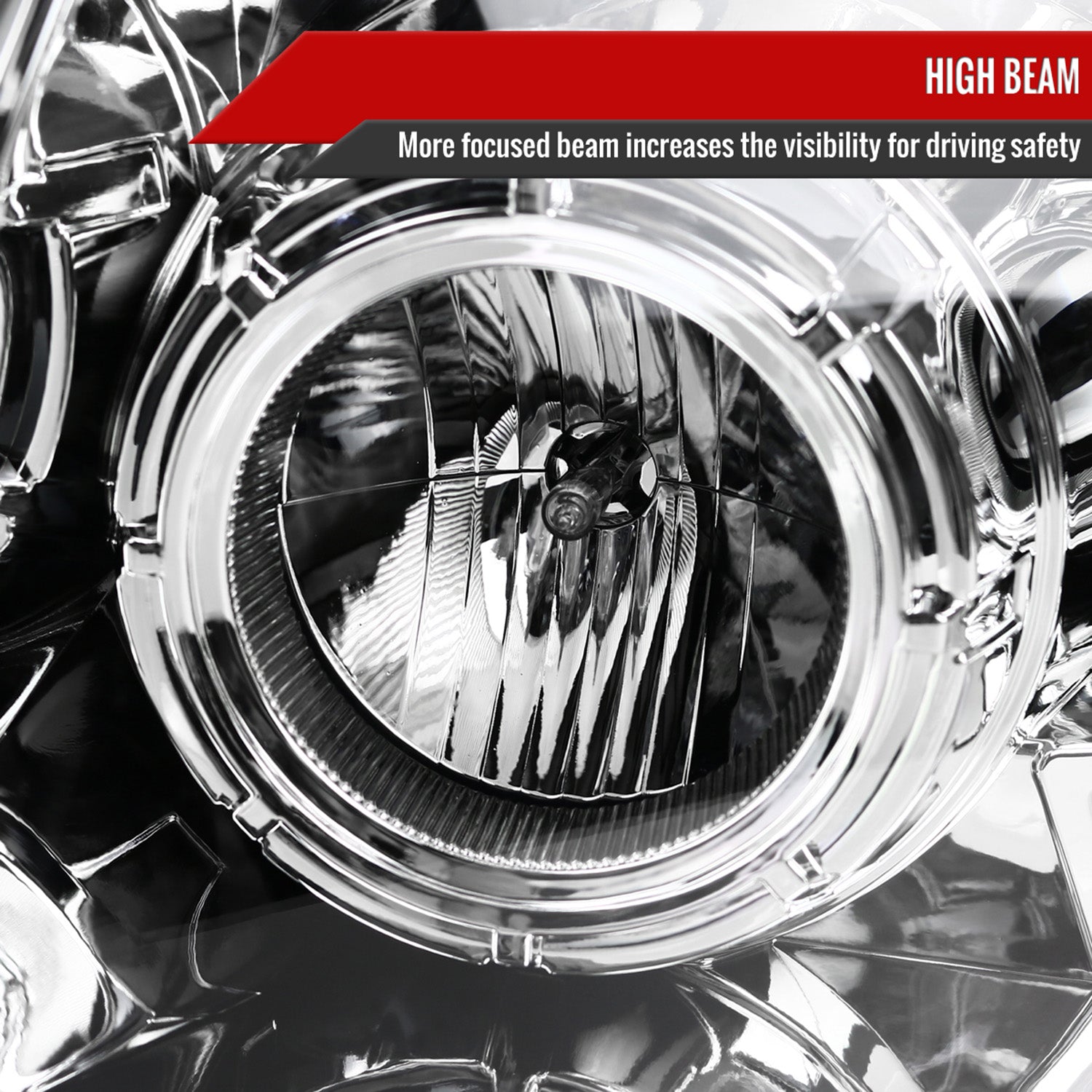 2004-2008 Ford F-150/ 06-2008 Lincoln Mark LT LED Switchback Headlights Chrome