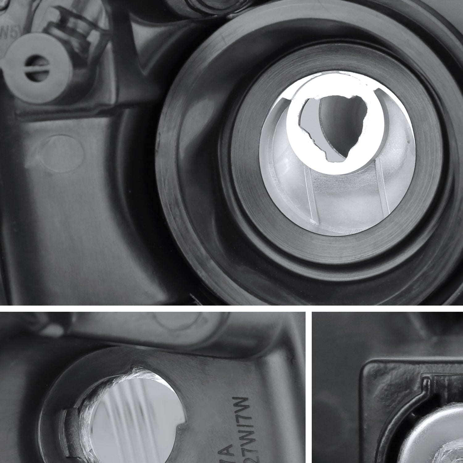 2008-2018 Dodge Grand Caravan Chrysler Town & Country Factory Headlights Black