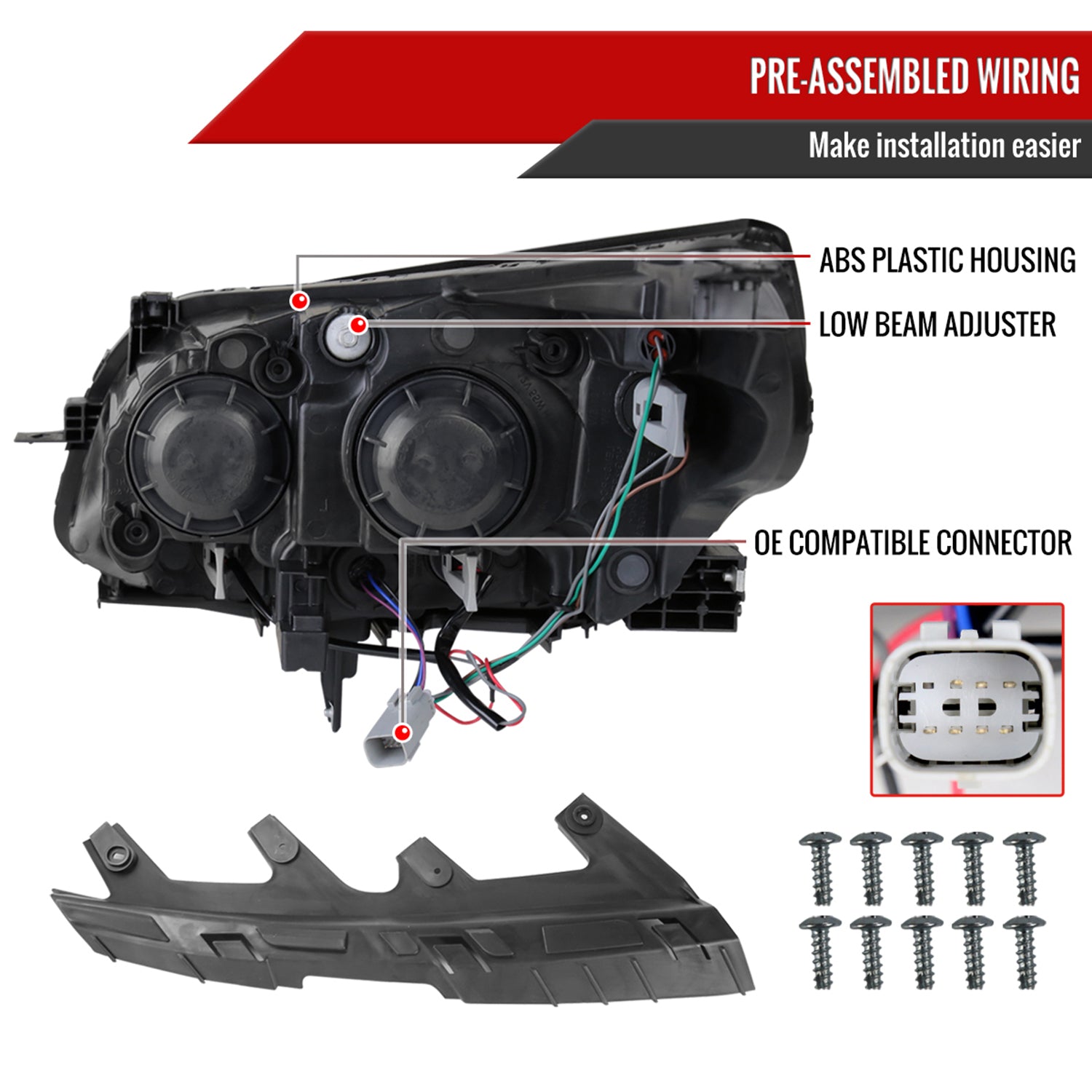 2013-2015 Chevy Malibu / 16 Malibu Limited Headlight Amber Passenger Side