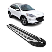 2020-2025 Ford Escape Running Boards Side Steps Silver & Black
