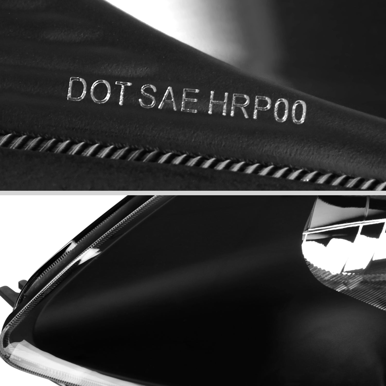 2000-2005 Mitsubishi Eclipse Factory Style Crystal Headlights Matt Black/Clear