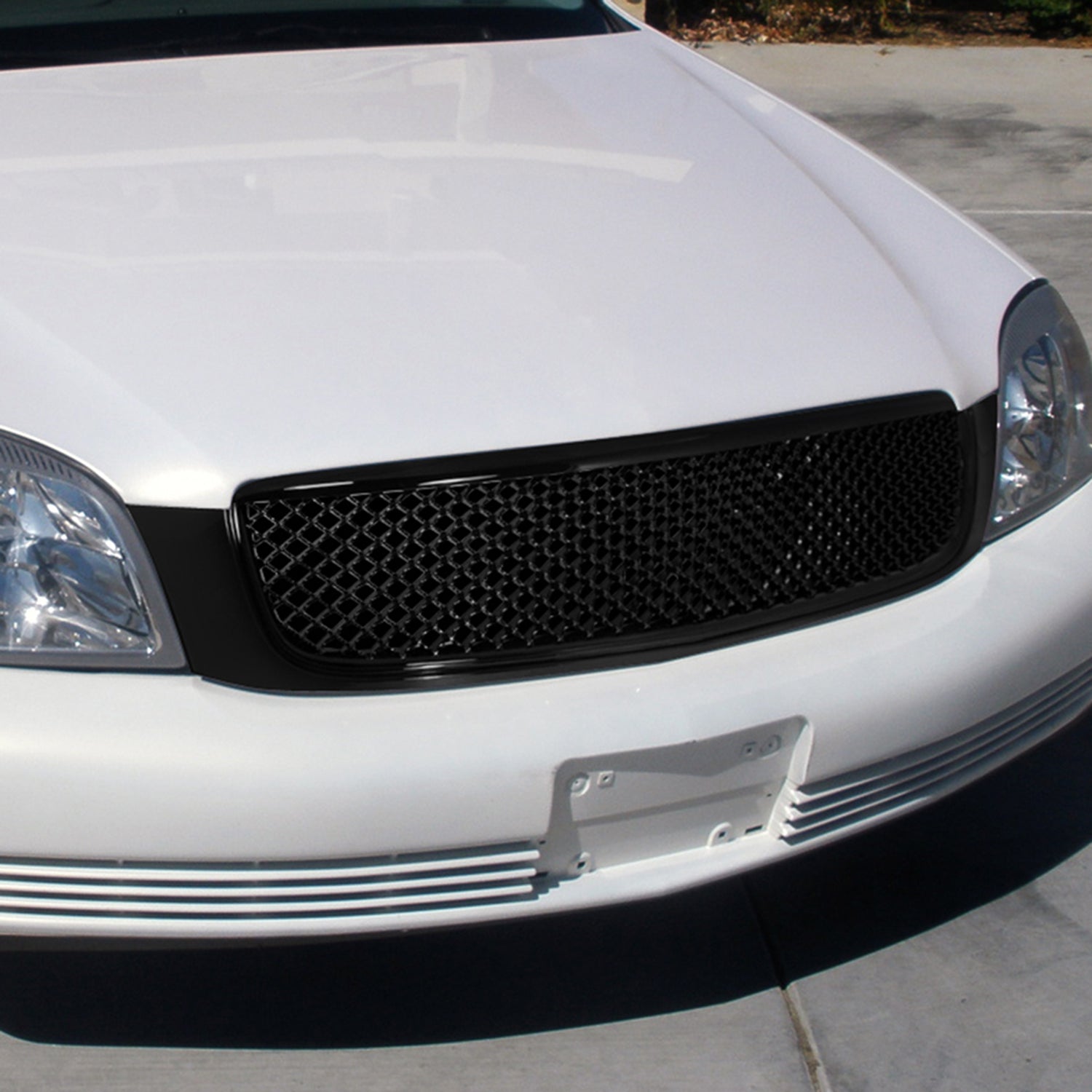 2000-2005 Cadillac Deville Glossy Black ABS Mesh Grille