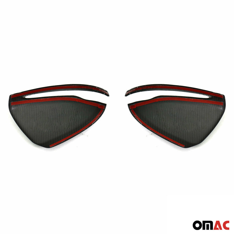 2015-2021 Mercedes C Class W205 Side Mirror Cover Caps Carbon Fiber 2Pcs