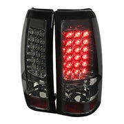 2003-2006 Chevrolet Silverado LED Tail Lights Chrome Housing/Smoke Lens