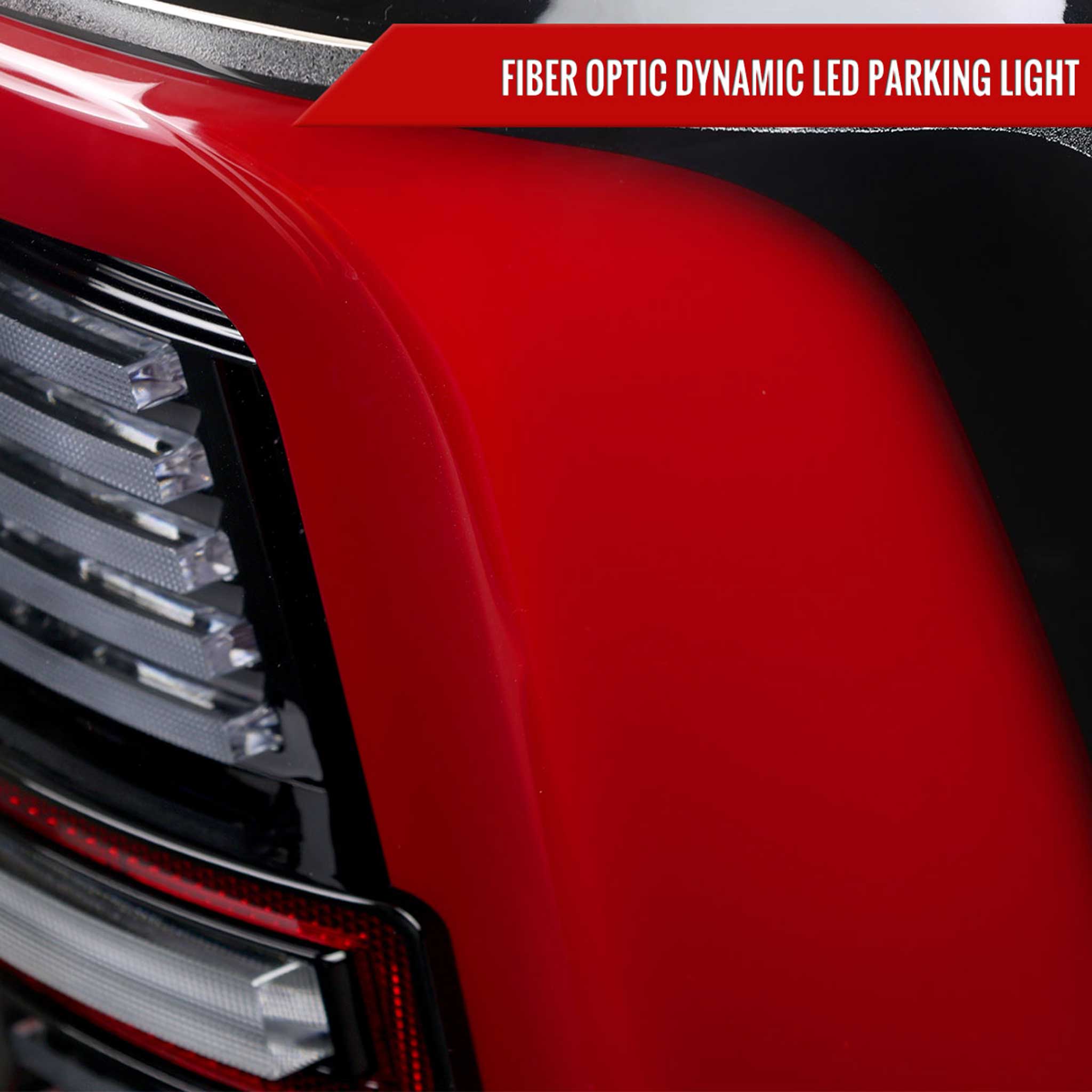 For Dodge RAM 2500/3500 2019-2024 LED Sequential Signal Tail Lights Jet Black Housing Clear Lens