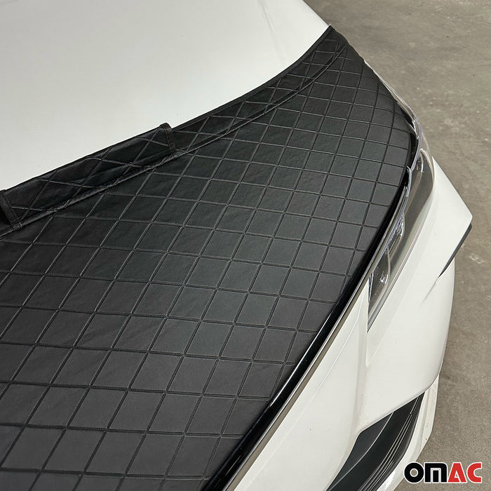 Car Bonnet Mask Hood Bra for BMW 3 Serıes F30 2012-2019 Sedan Black 1 Pc