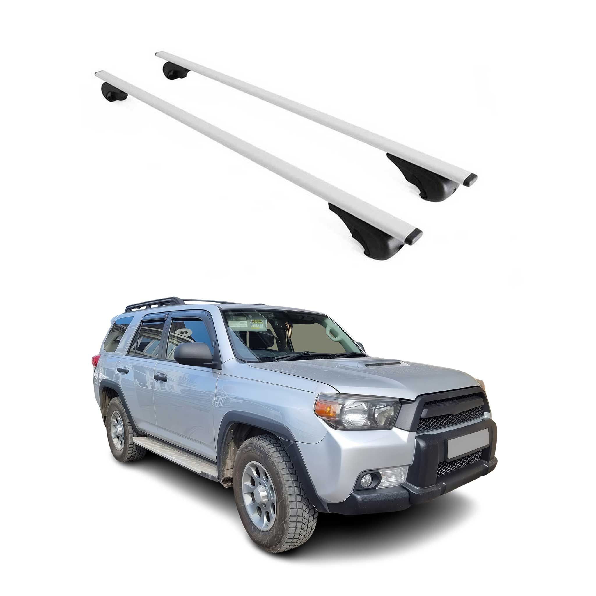 2010-2024 Toyota 4Runner Roof Rack Cross Bars Silver