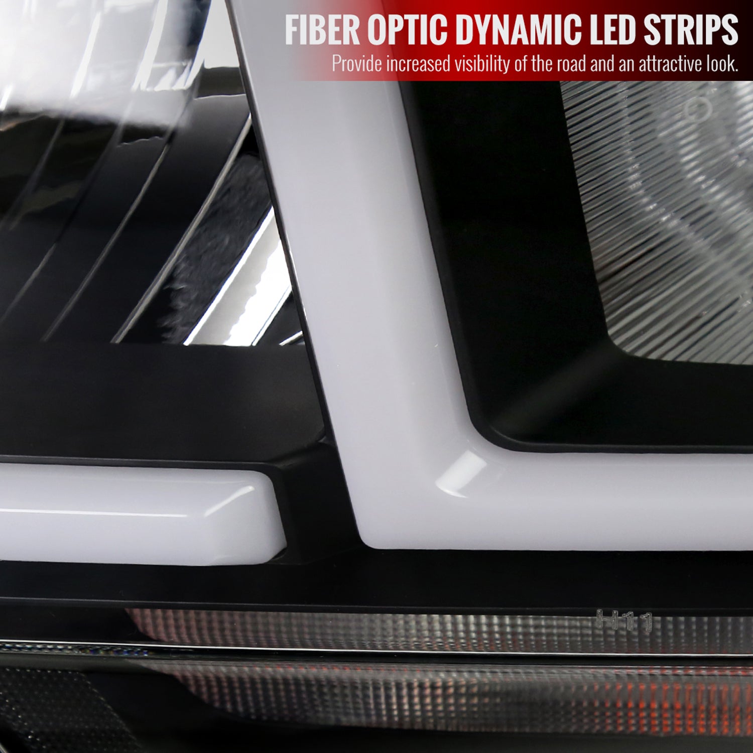 2019-2024 Dodge RAM 2500/3500/4500/5500 LED Bar Factory Headlights Matt Black