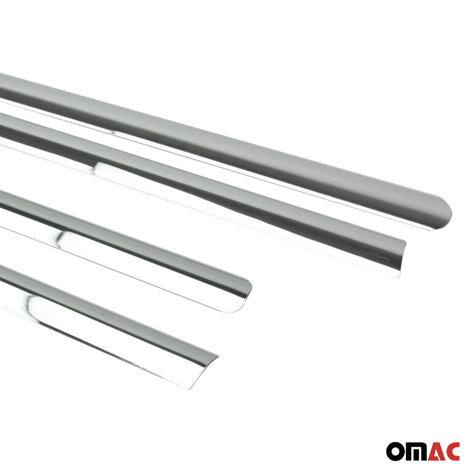 2005-2011 Mercedes M Class W164 Window Molding Trim Streamer S. Steel 4x