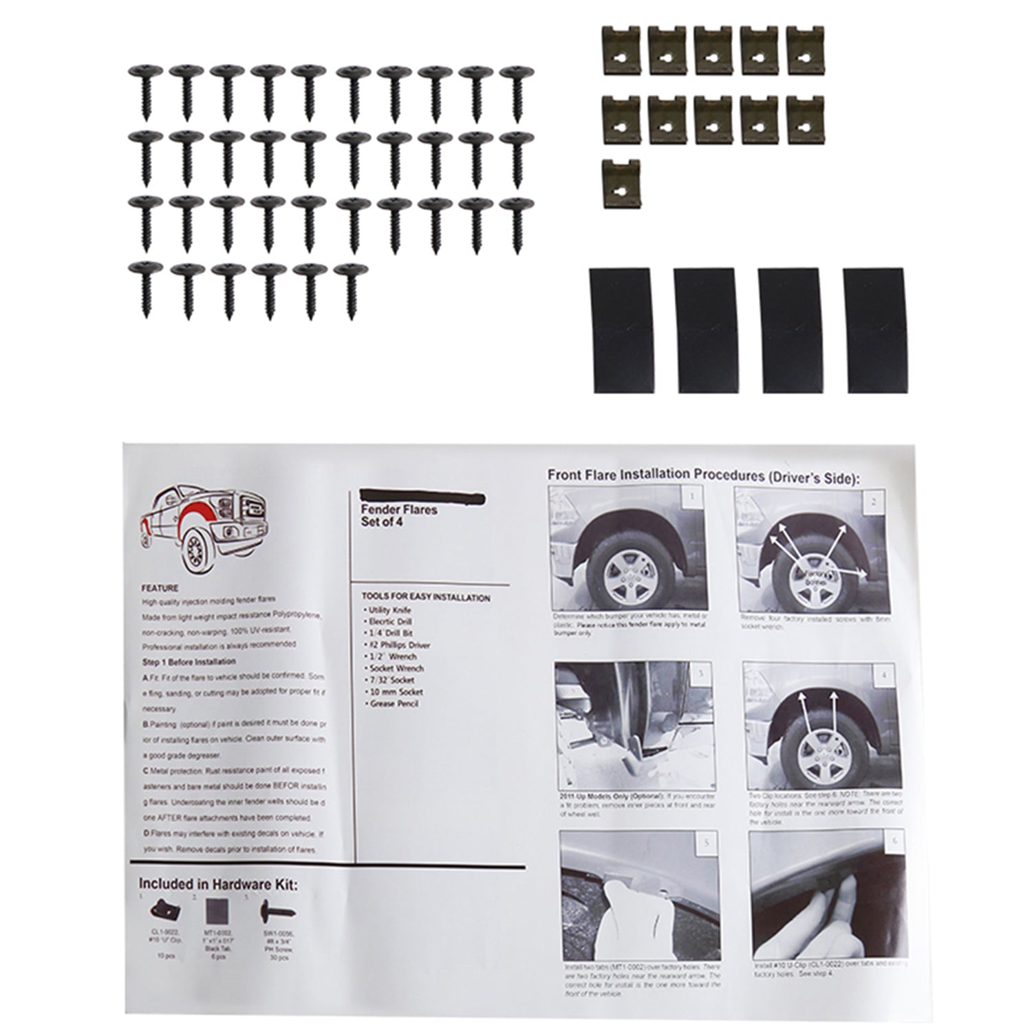 2009-2018 RAM 1500 / 2019-2021 RAM Classic Fleetside Factory OE Fender Flares