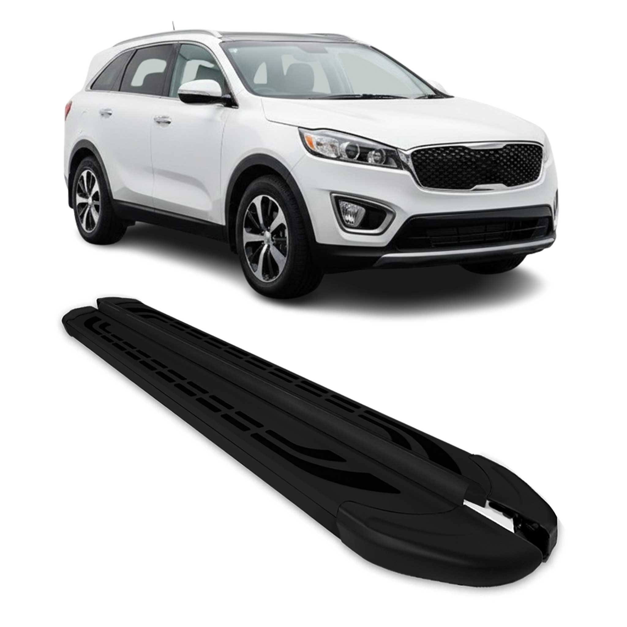 2016-2020 Kia Sorento Running Boards Side Steps Black