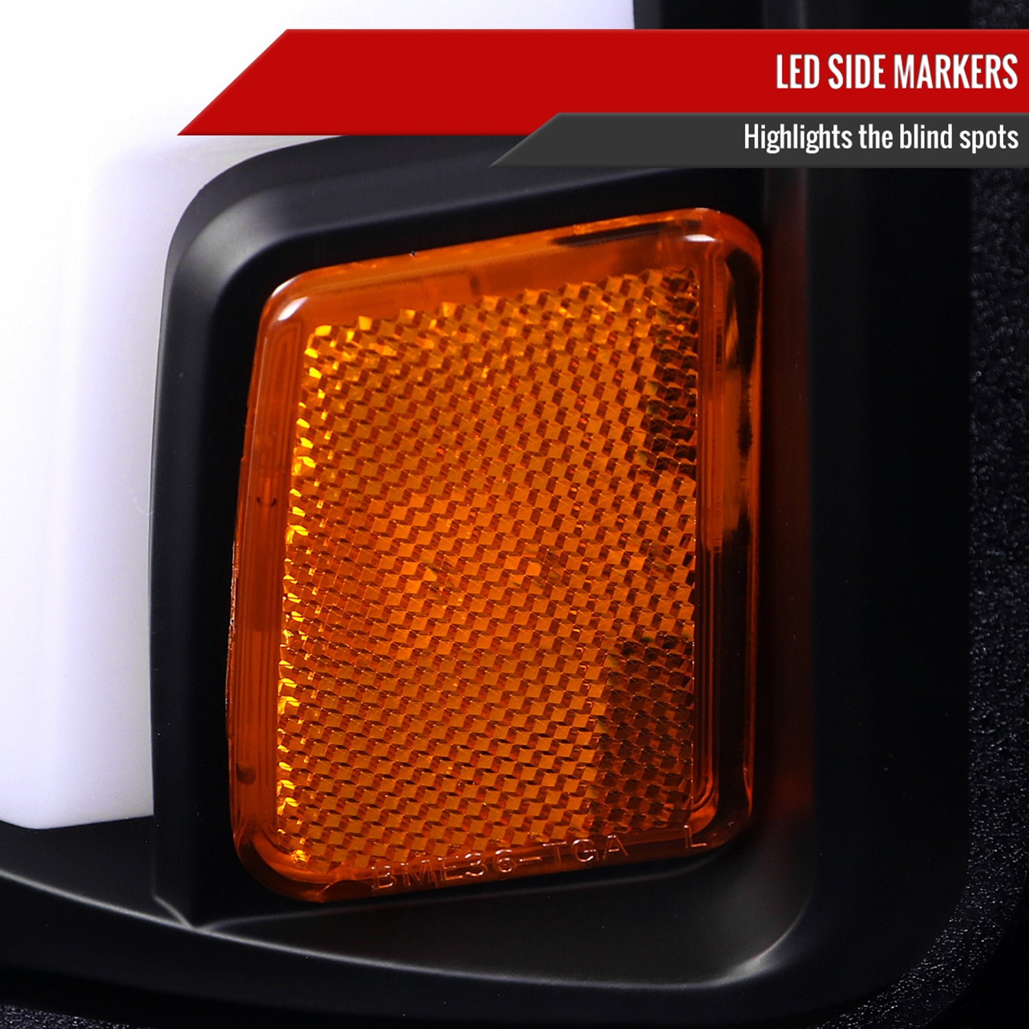 2015-2019 Chevy Silverado 2500HD/3500HD LED Projector Headlights Matte Black