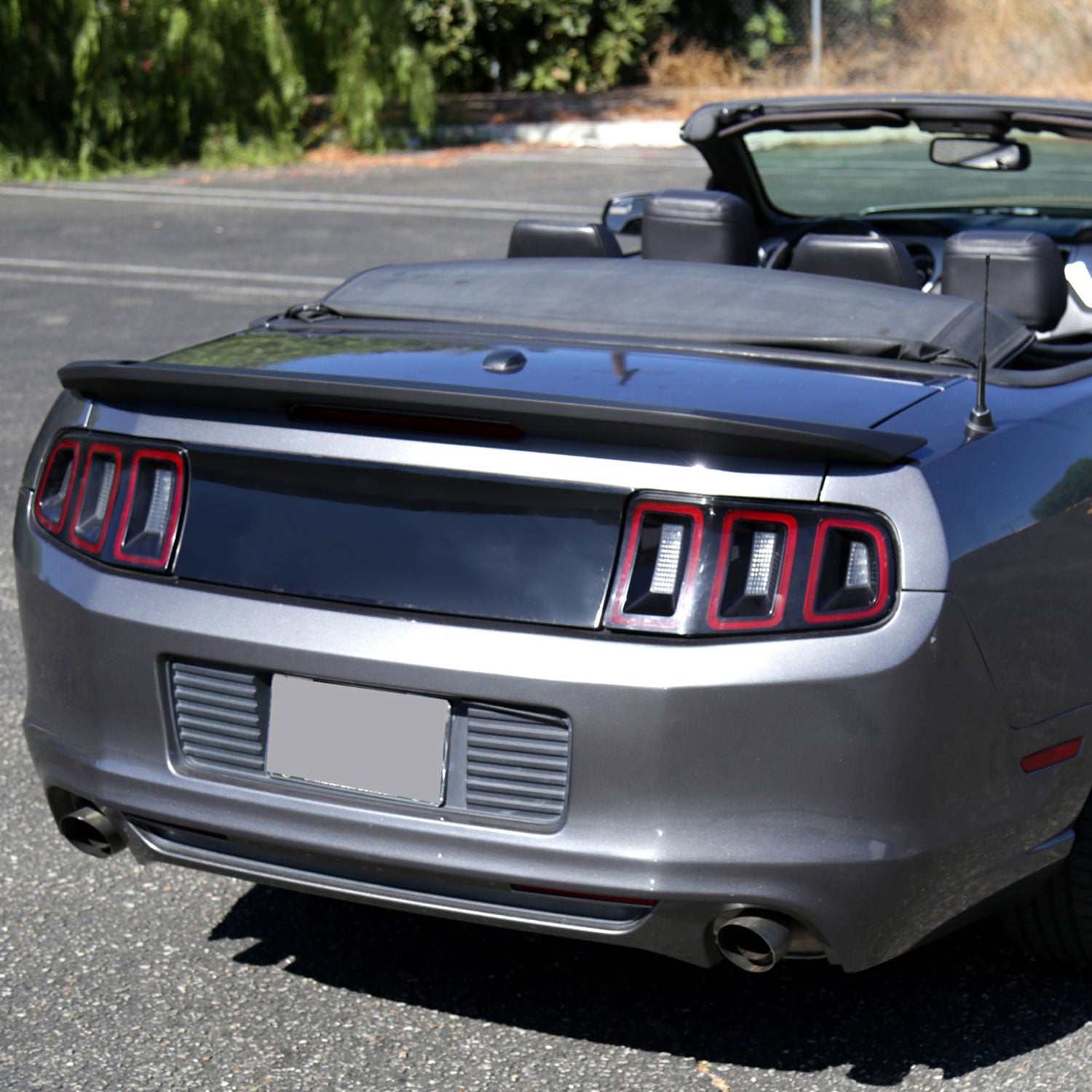 2010-2014 Ford Mustang Matte Black ABS Factory GT500 Style Rear Spoiler