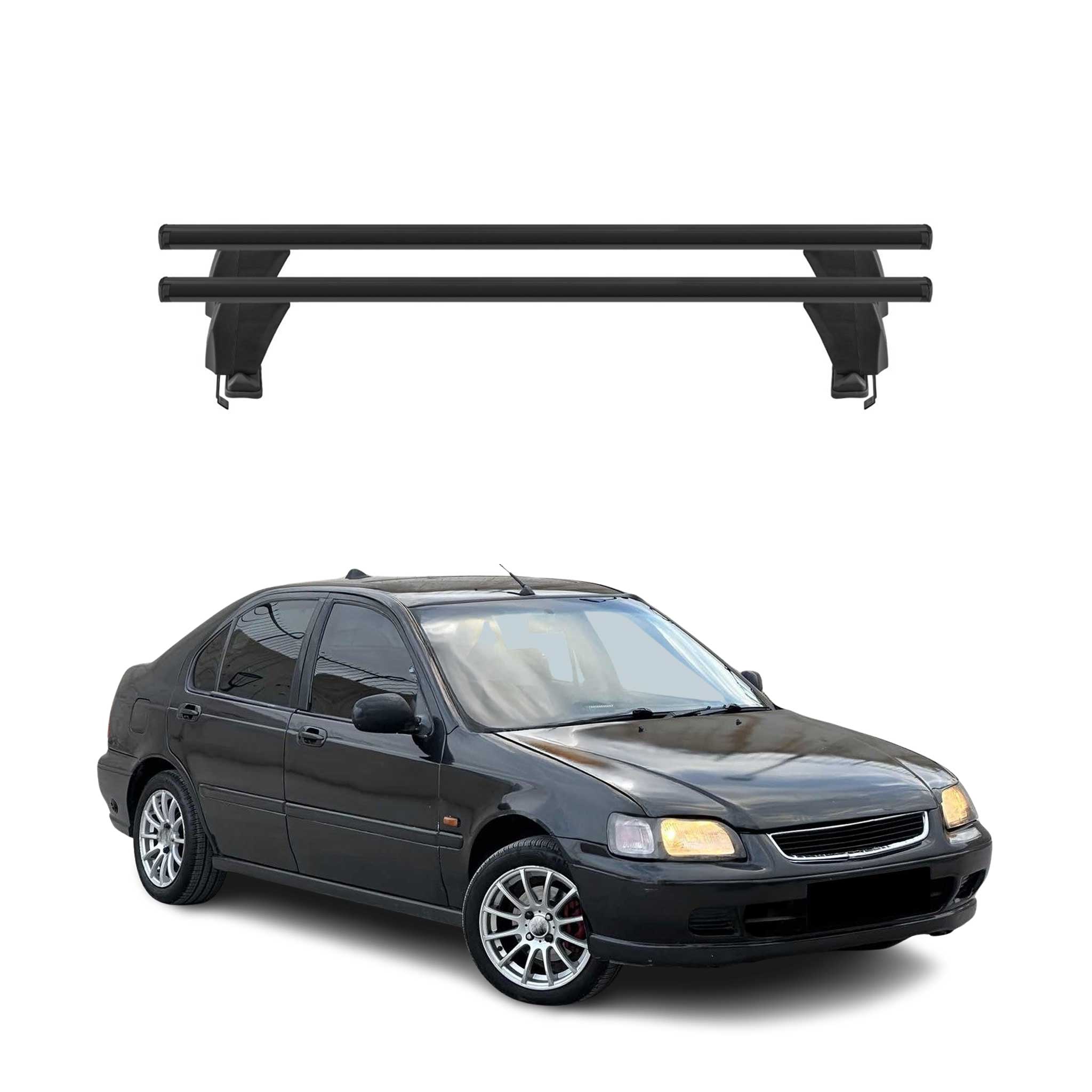 1996-2000 Honda Civic Hatchback Roof Rack Cross Bars Black