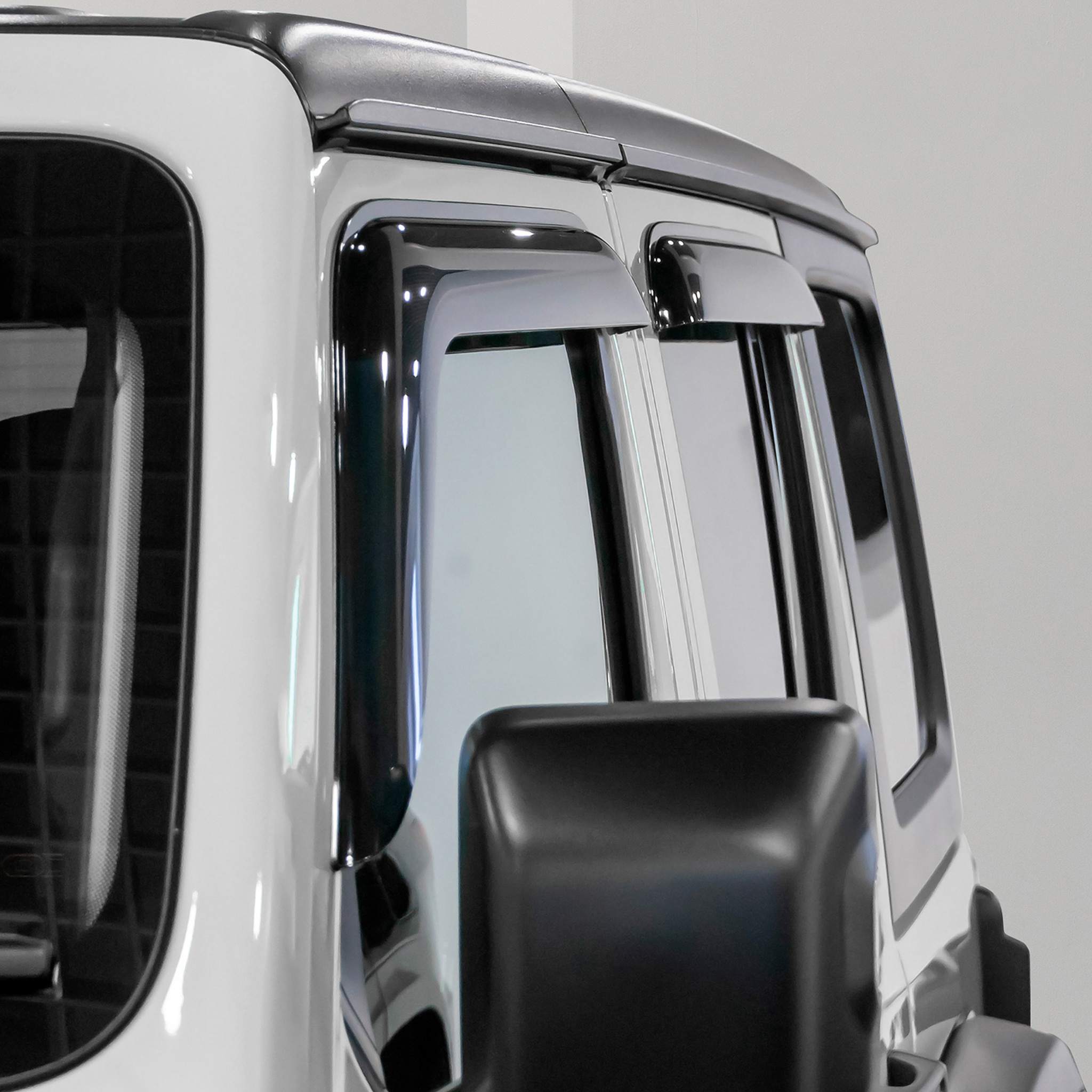 Clim Art Wind Deflectors for Jeep Gladiator / Wrangler 2018-2026 Dark Smoke 4Pcs