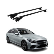 2015-2021 Mercedes C Class S205 Wagon Roof Rack Cross Bars Black