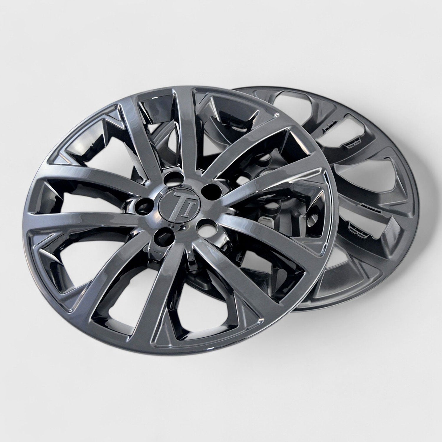 2020-2023 Jeep Cherokee Wheel Cover Hubcaps Set Gloss Black 8Pcs PP