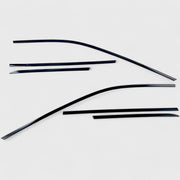 2021-2025 Nissan Rogue Window Trim Set Gloss Black 6Pcs ABS Plastic