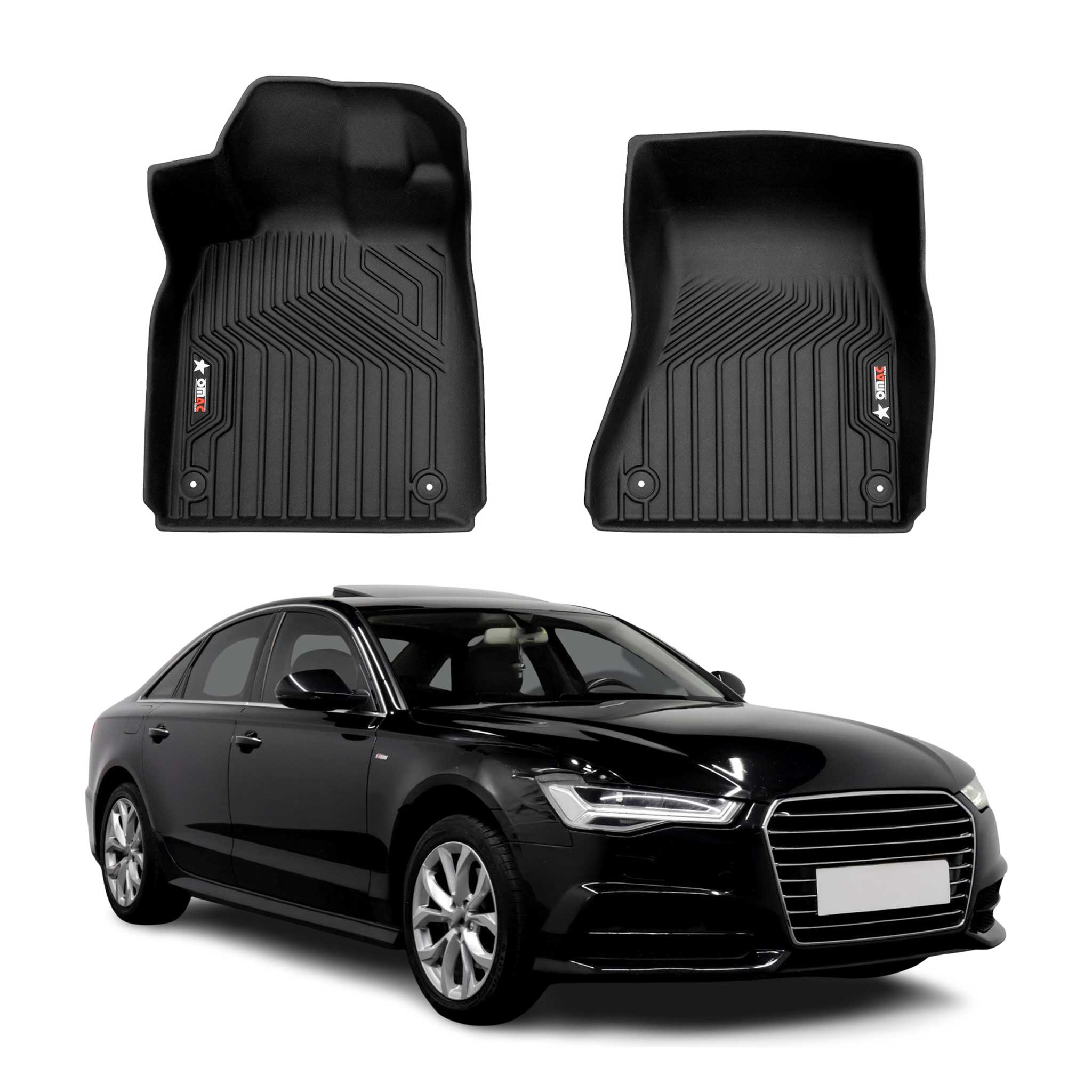 2012-2018 Audi A6 S6 Premium Floor Mats Liners First Row Front