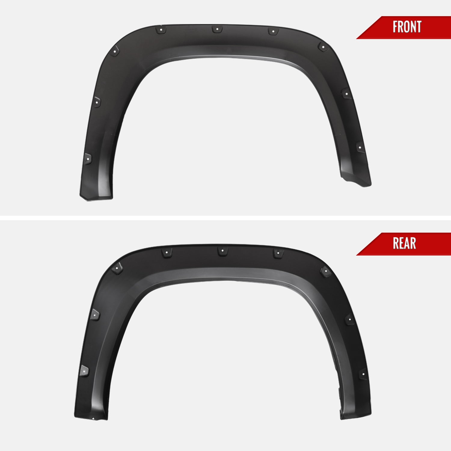 2022-2024 Toyota Tundra Matte Black Rivet Style Fender Flares Protector