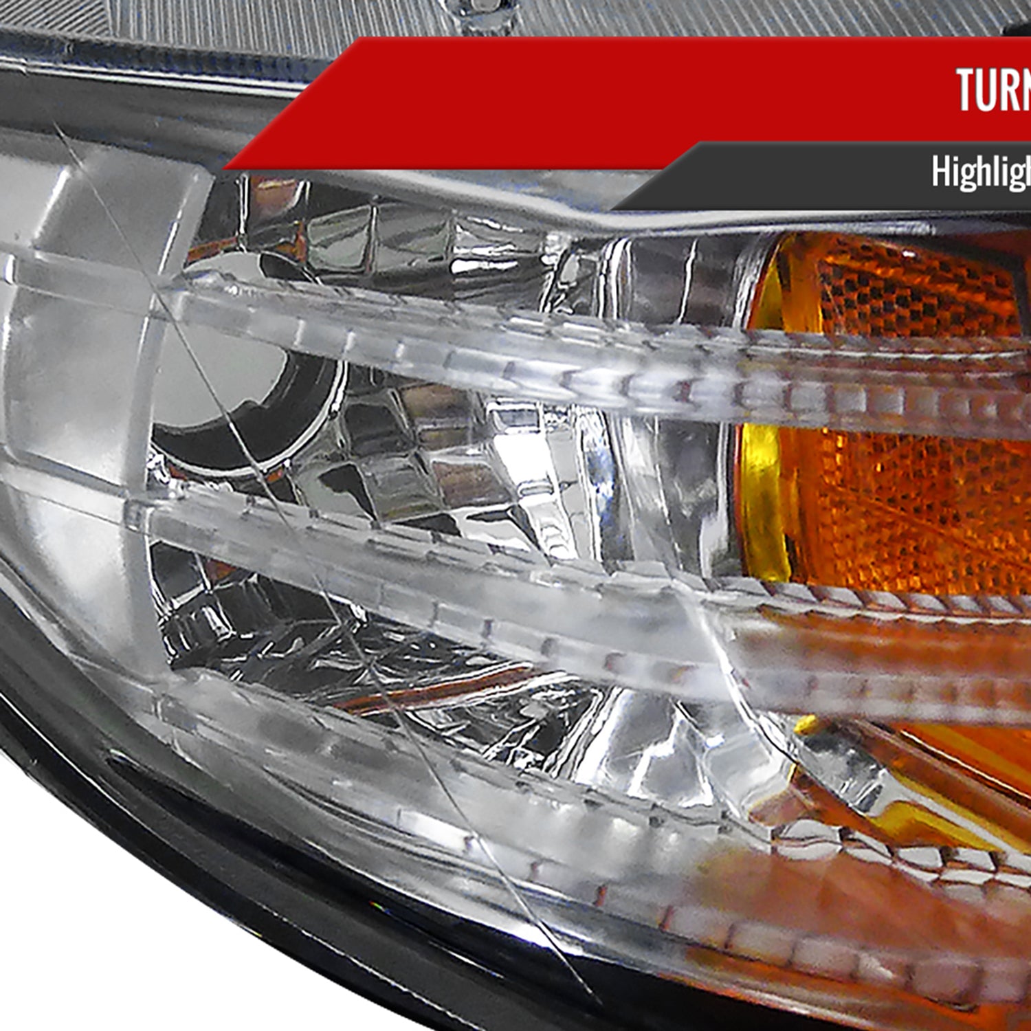 2006-2011 Honda Civic Coupe Projector Headlights LED Light Strips Matt Black