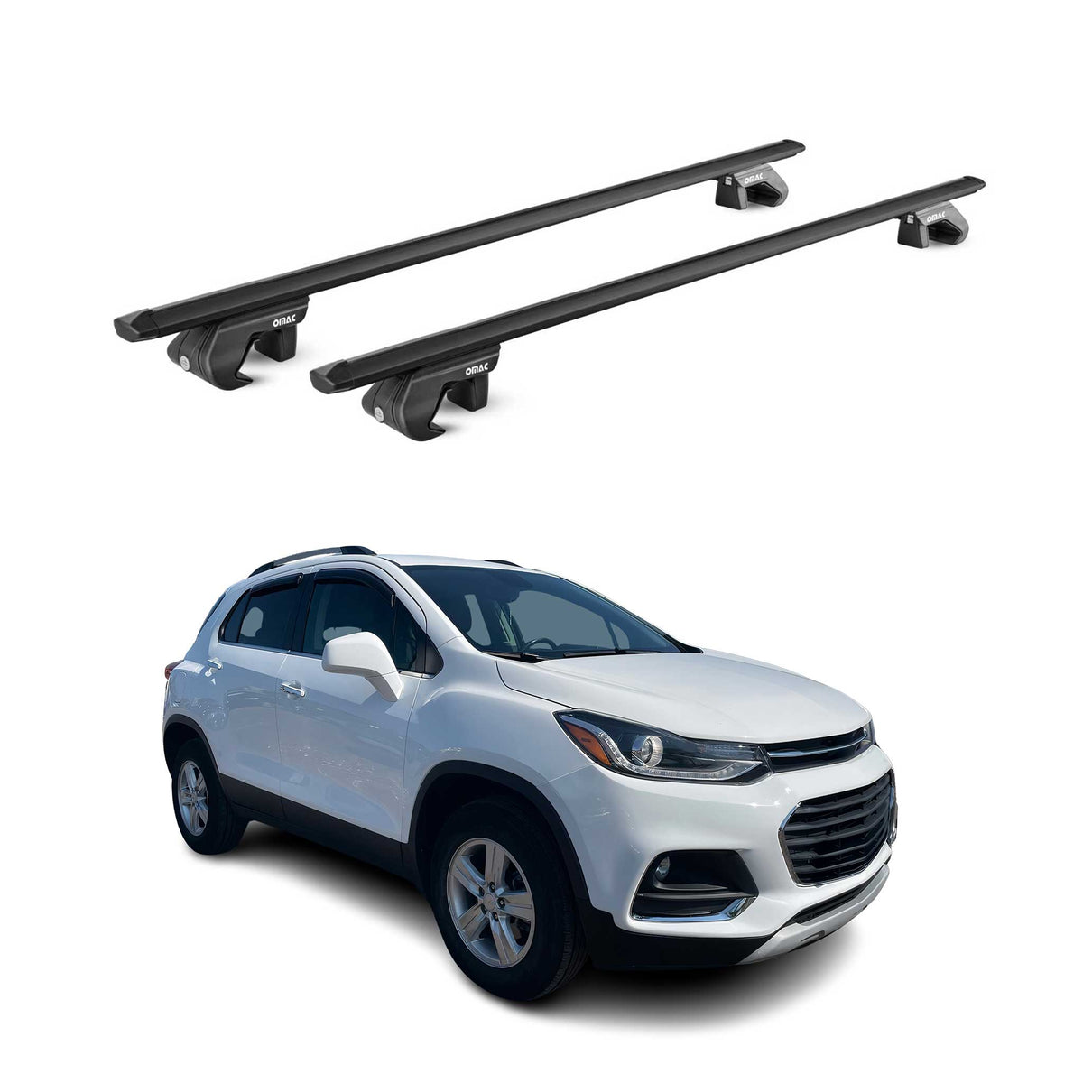 2013-2022 Chevrolet Trax Roof Rack Cross Bars Black Luggage Carrier 2 Pcs