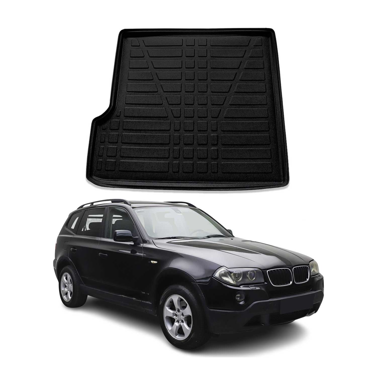 2004-2010 BMW X3 E83 Cargo Liner Trunk Mat All Weather Black