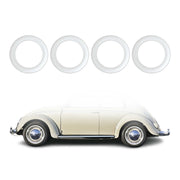 15" Rims Portawalls for VW Bug Pre Beetle White Wall Tire Insert Sidewall 4 Pcs