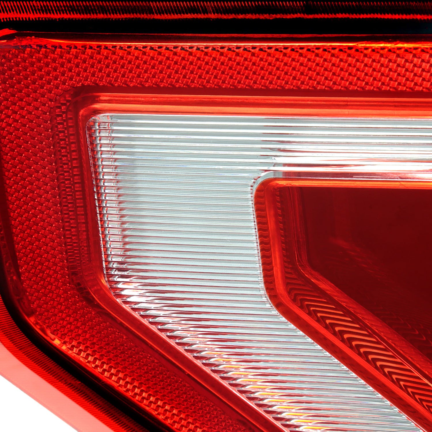 2015-2017 Ford F-150 Factory Driver/Left Tail Light Assembly Chrome/Red Clear