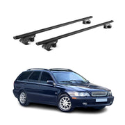 Roof Rack Cross Bars Luggage Carrier for Volvo V50 2005-2007 Alu Black 2Pcs