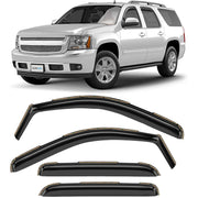 Clim Art Wind Deflectors for Chevrolet Suburban 1500 2500 2007-2014 Dark Smoke
