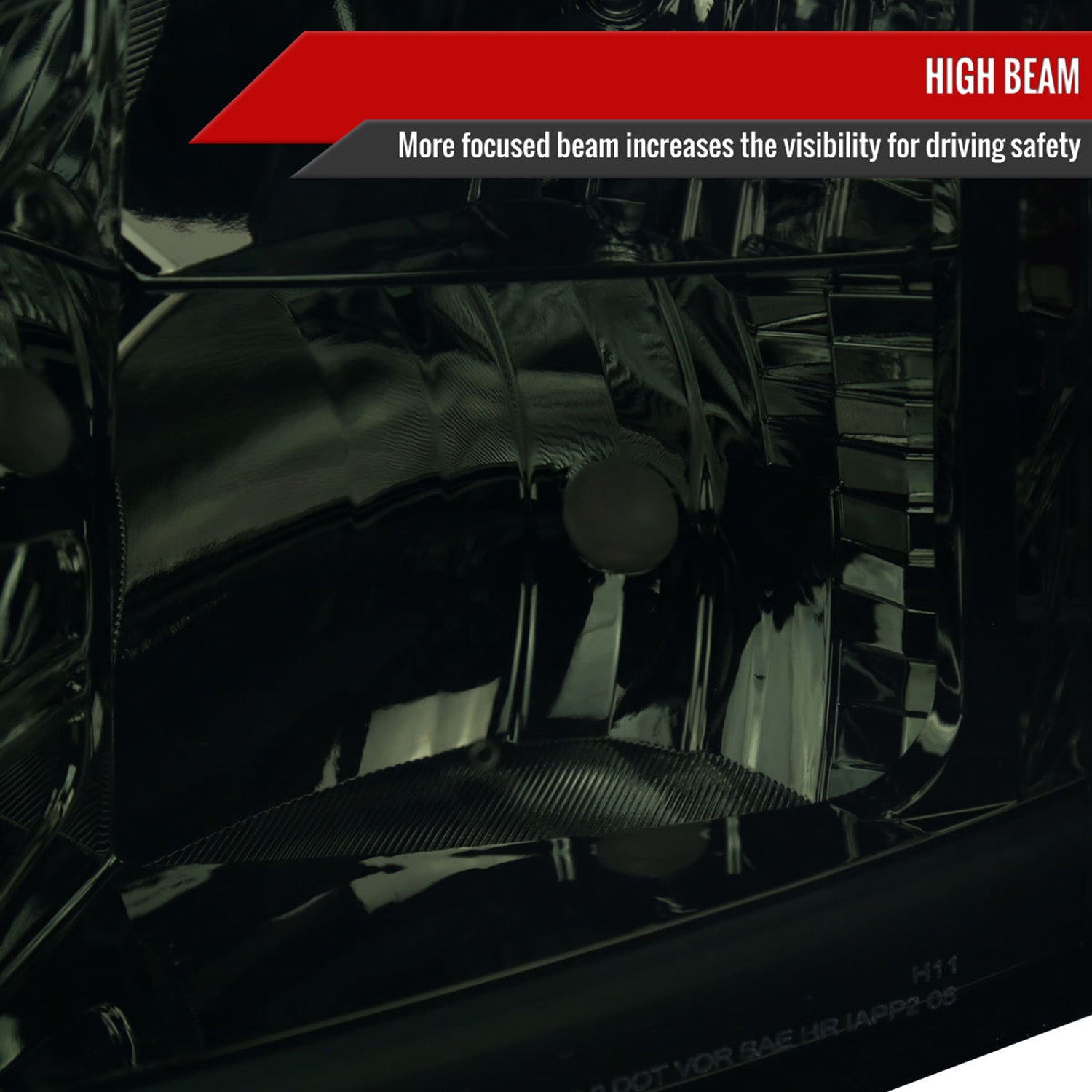 2007-2013 Chevy Silverado 1500 2500HD 3500HD LED Headlights Amber & Smoke