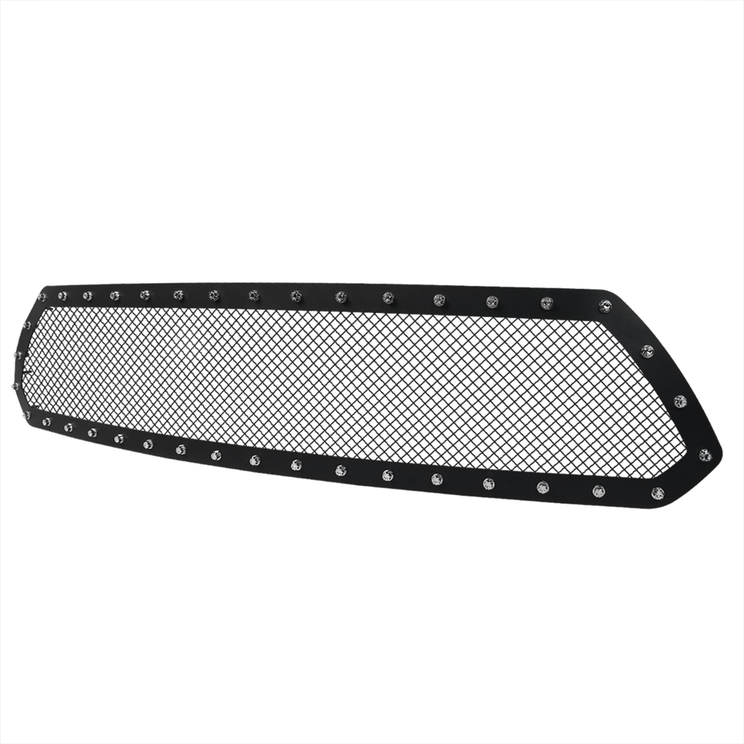 2012-2015 Toyota Tacoma Rivet Style Black Stainless Steel Mesh Grille Insert