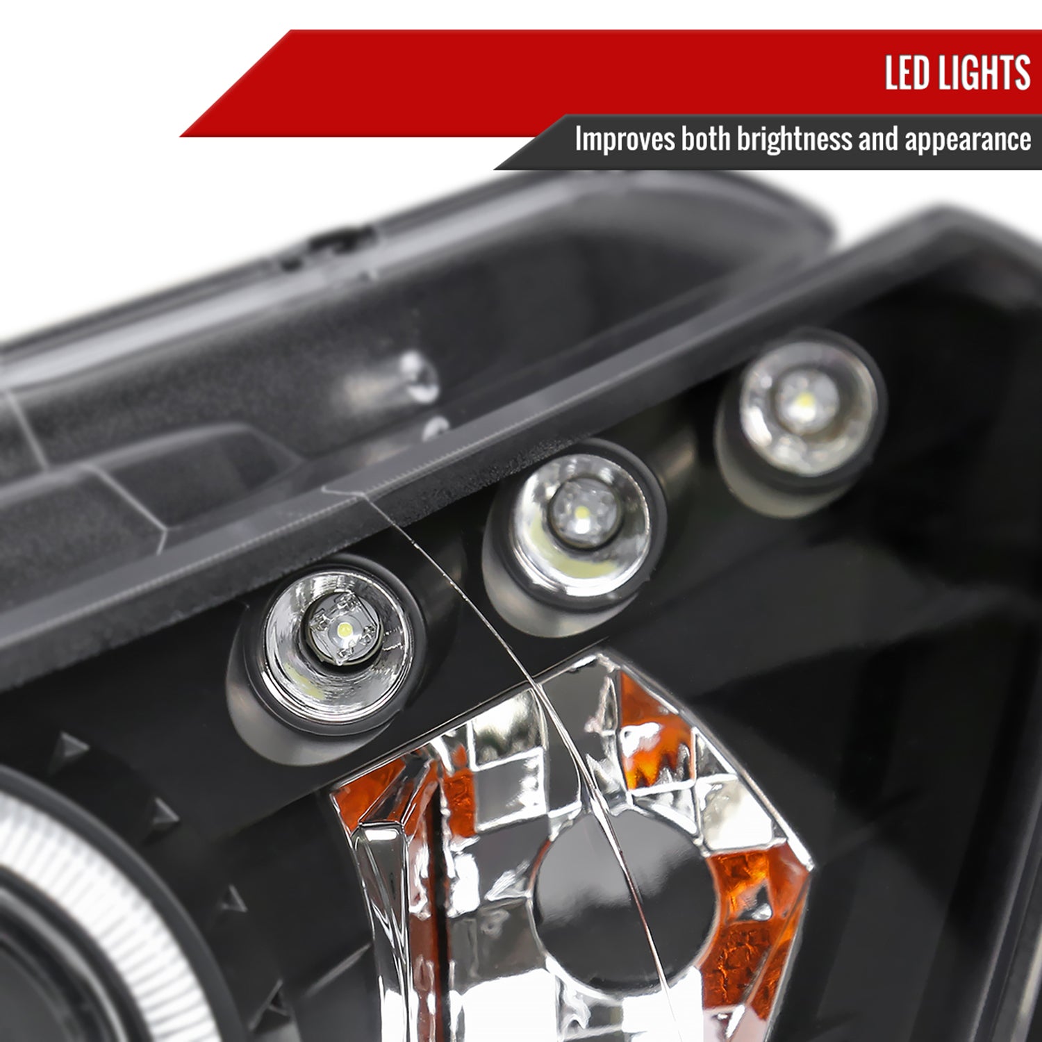 2008-2012 Honda Accord Coupe Dual Halo Projector Headlights Matte Black/Clear