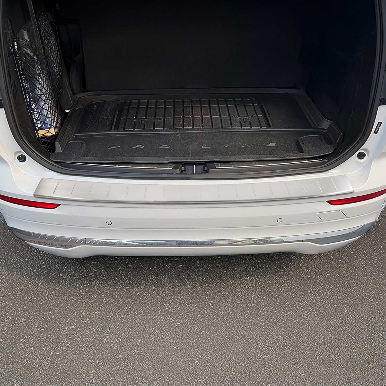 2018-2026 Volvo XC60 Rear Bumper Sill Cover Protector Guard Brushed Stainless Steel