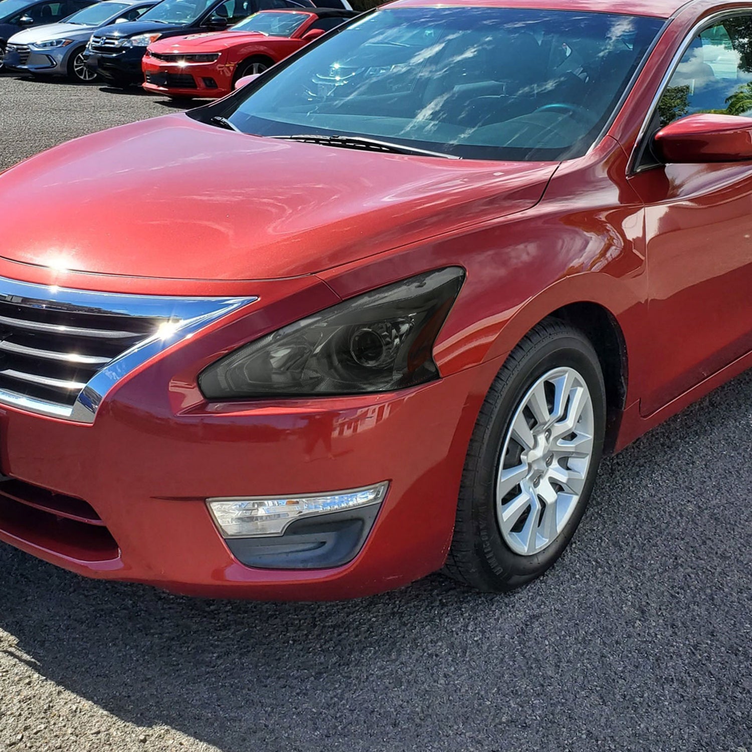 2013-2015 Nissan Altima Sedan Projector Headlights Chrome Housing/Smoke Lens