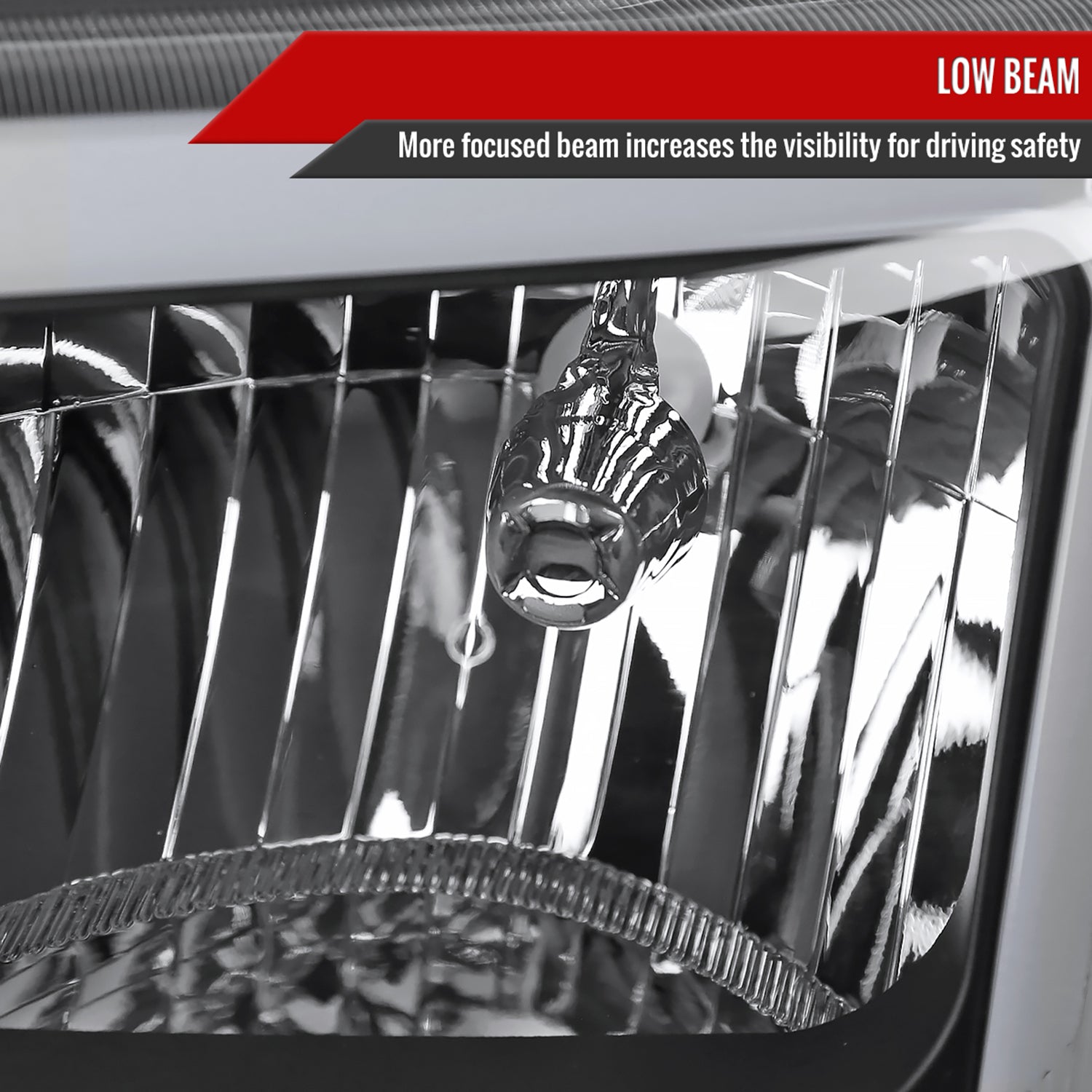 2002-2006 Chevy Avalanche/ Silverado LED Bar Factory Headlights&Bumper Lights