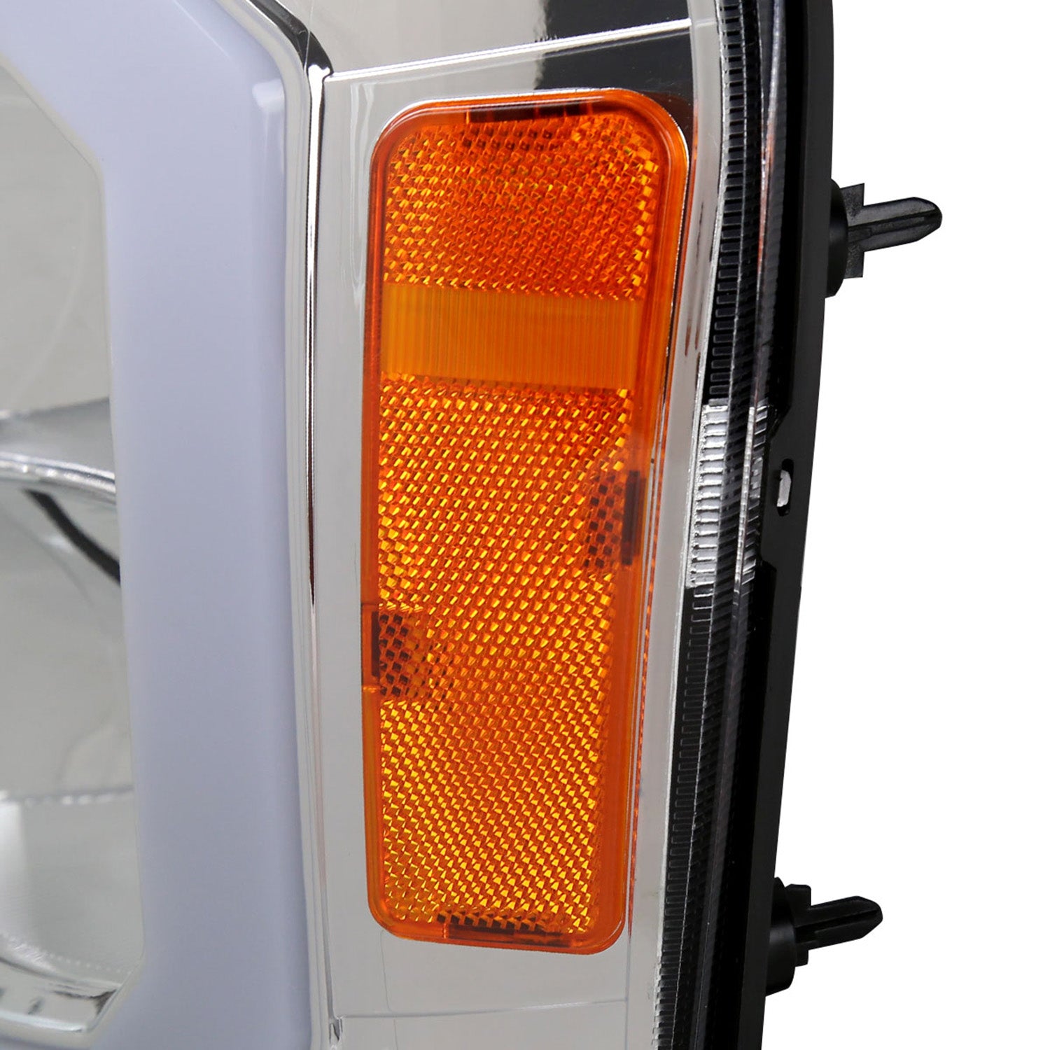 2007-2013 GMC Sierra 1500/ 1500HD 2500HD 3500HD LED Factory Headlights Chrome