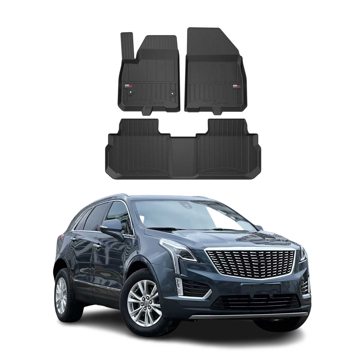 2017-2026 Cadillac XT5 Premium Floor Mats Liners Full Set All Weather Heavy Duty