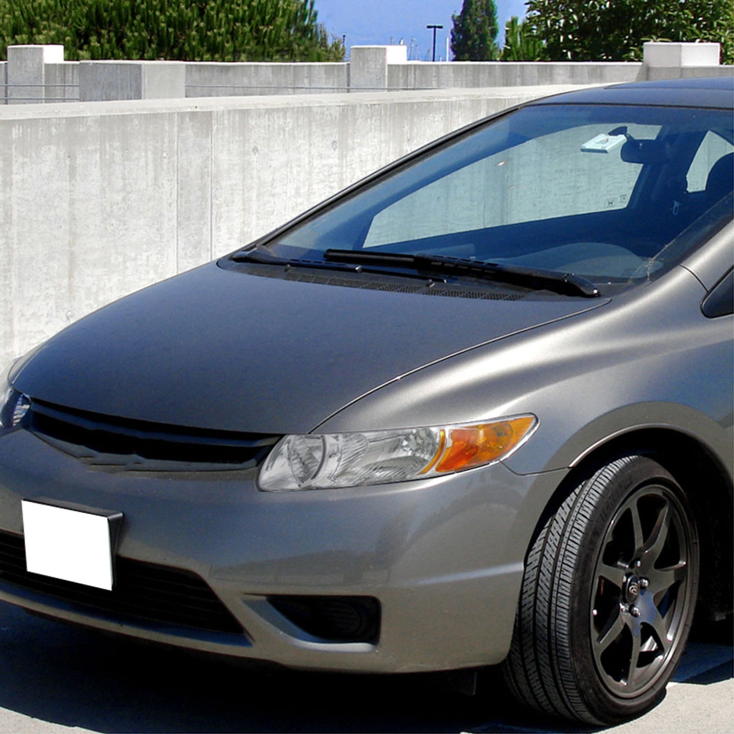 2006-2011 Honda Civic Coupe Factory Style Crystal Headlights Chrome/Clear Lens