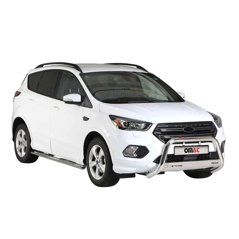 2017-2019 Ford Escape Bull Bar Push Front Bumper Grille Silver 1 Pc