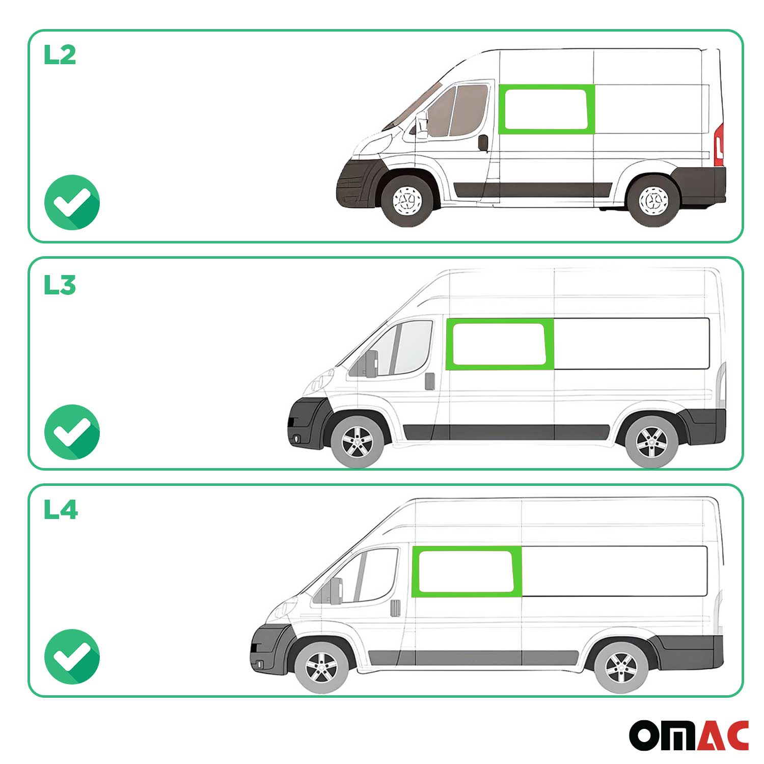 2014-2024 RAM ProMaster Window Glass Front Left Side L2 L3 L4