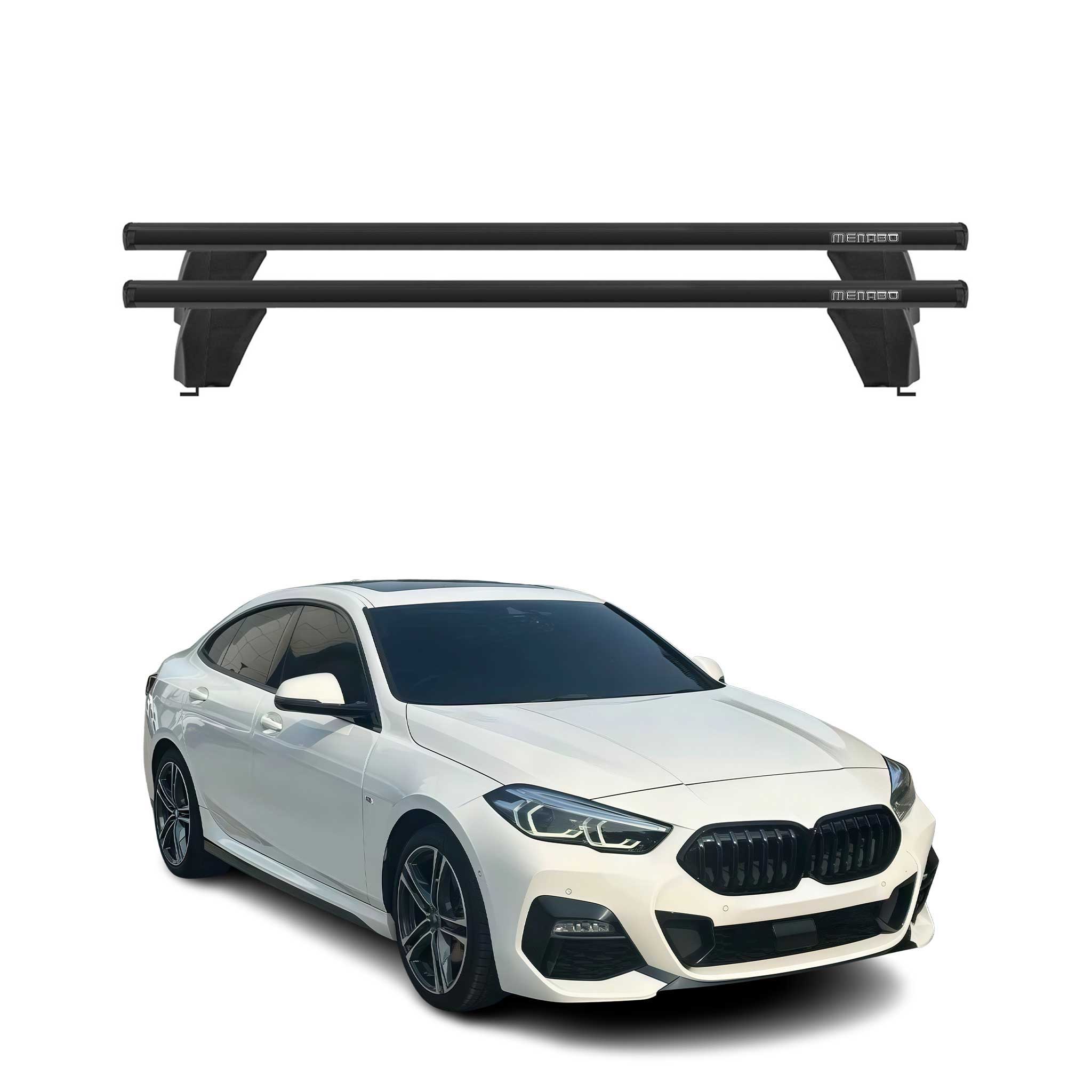 Roof Racks Cross Bars Carrier for BMW 2 F44 Gran Coupe 2019-2024 Alu Black 2x