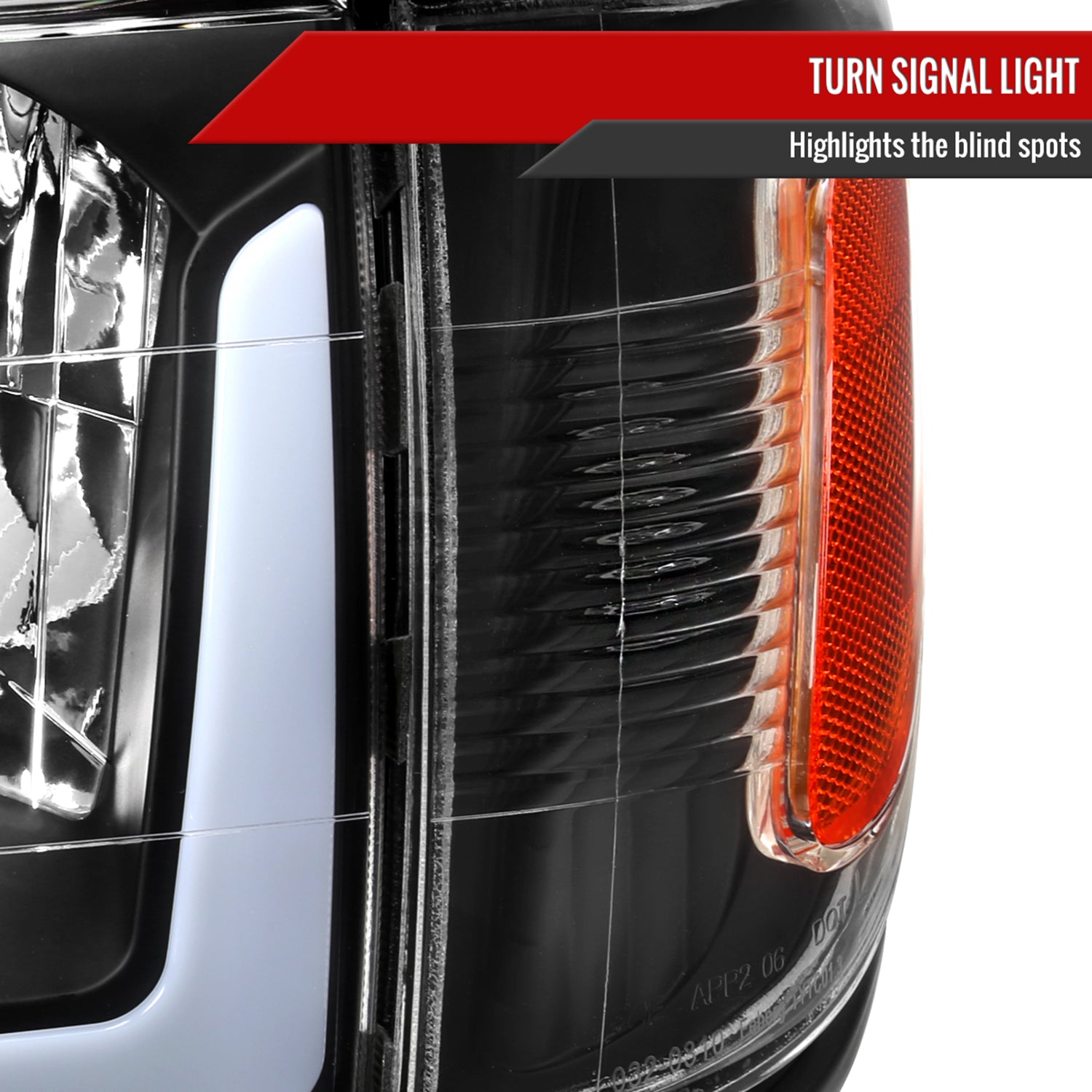 2001-2004 Toyota Tacoma LED Factory Headlights Corner Lamps&Amber Reflector