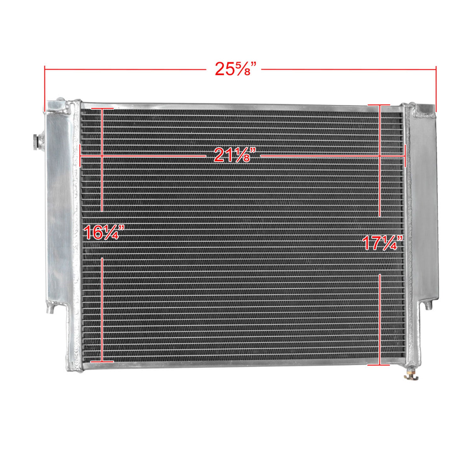1992-1998 BMW E36 3 Series Manual Transmission Alu 2-Row Performance Radiator