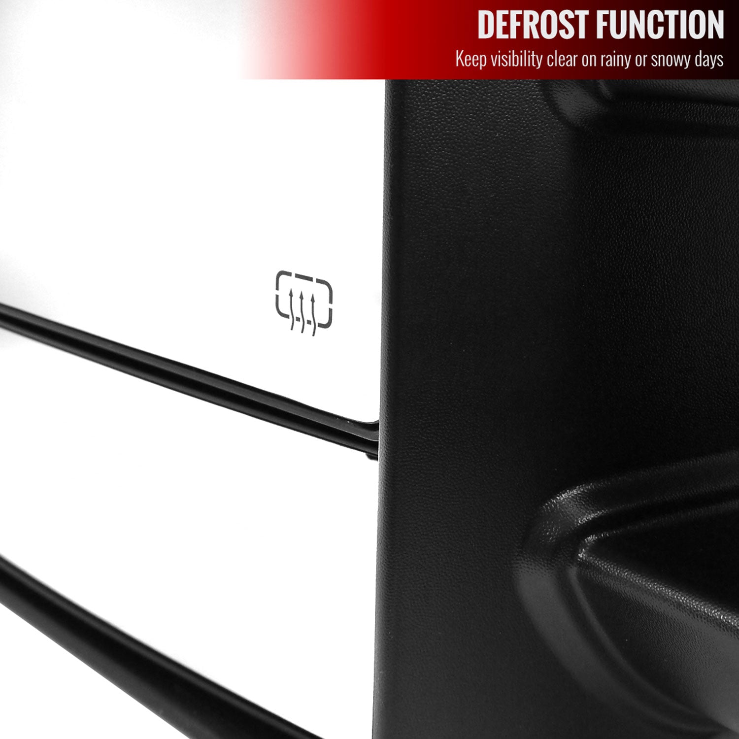 2007-2021 Toyota Tundra/08-2017 Sequoia Heated Manual Towing Mirrors Amber Lens