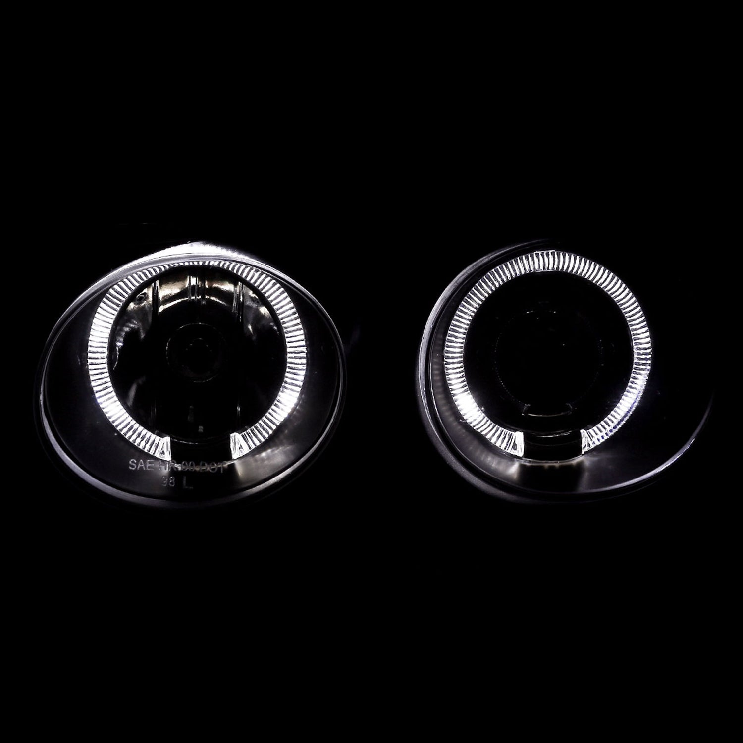 1998-2001 Acura Integra 3/4DR Dual Halo Projector Headlights Matt Black/Clear