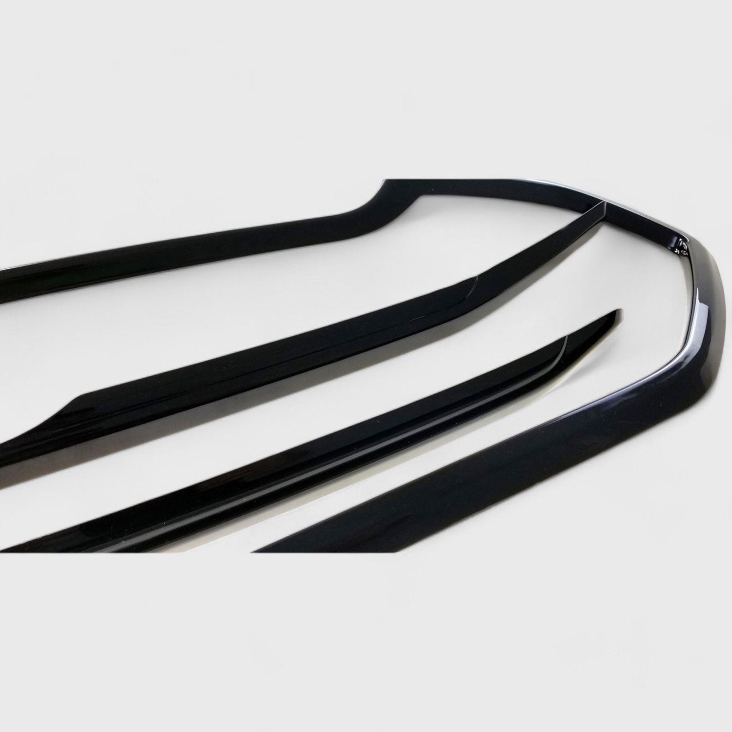 2018-2022 Ford Ecosport Grille Overlay Gloss Black 3Pcs ABS Plastic