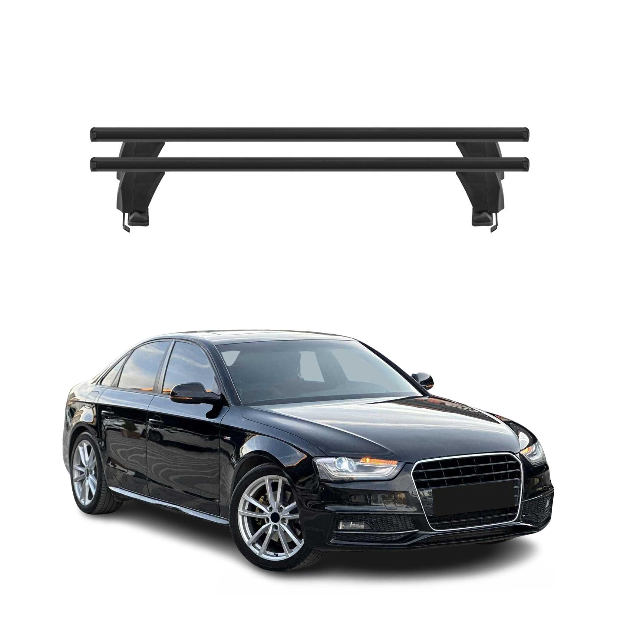2012-2016 Audi A4 Sedan Facelift Roof Rack Cross Bars Luggage Carrier 2 Pcs