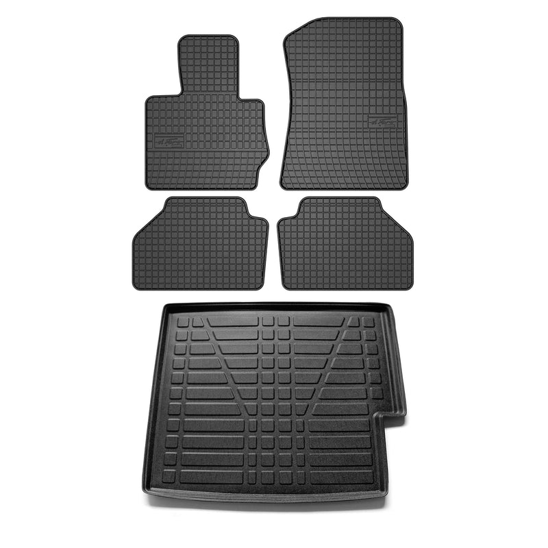 2011-2017 BMW X3 F25 Floor Mats & Cargo Liner Full Set All Weather Black